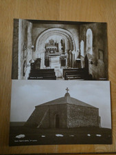 2 Old Real Photo Postcards of Saint Albans Chapel and Worth Church, Sussex