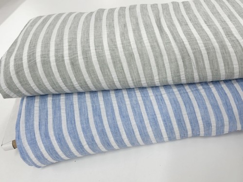 Boho beach stripe fabric - boho, linen