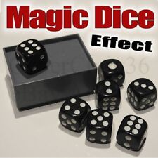 MAGIC DICE TRICK 7 BLACK DIE & BOX AMAZING MIRACLE NUMBER CHANGE PREDICT EFFECT