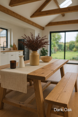 Farmhouse dining table with - dining,