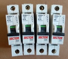 Sector/ GE Series E Single Pole MCB's  40A, 32A, 20A, 16A, 10A, 6A All Type B 6k