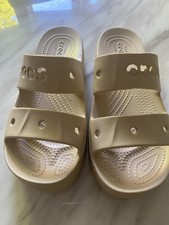 Ladies Crocs Beige Baya Slip