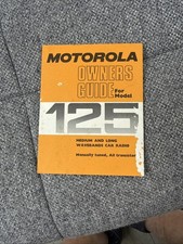 Vintage MOTOROLA 125 CAR RADIO