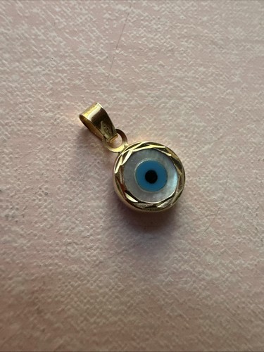 18ct evil eye - 18ct, pendant