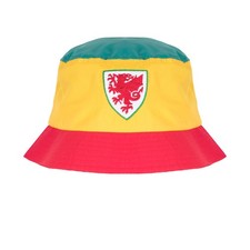 FA Wales Bucket Hat FAW Official Football Gift Red Yellow Green