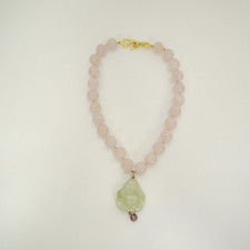 Rose Quartz Beaded Necklace