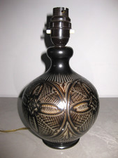 Rare Doulton Lambeth Stoneware Lamp Base - Agnete Hoy - Signed - One of the Last
