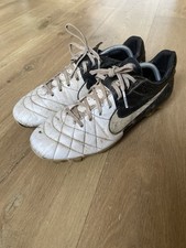 Nike Tiempo Legend Football Boots – Black/White – Firm Ground – Used Condition