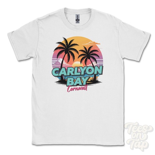 Carlyon bay cornwall shirt - cornwall, t-shirt