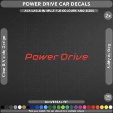 2x POWER DRIVE Tuning Decals
