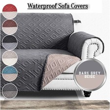 Water Resistant Sofa Covers 1/2/3 Seater Settee Couch Slipcover Pet Protector UK