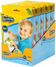 Tomy AquaDoodle Mini 6 Mats 12x12cm No Mess Just Water Colour Fade Recolour