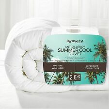 NightComfort 2 Tog Summer Breeze Light Duvet - Anti-Allergy Microfibre Quilt