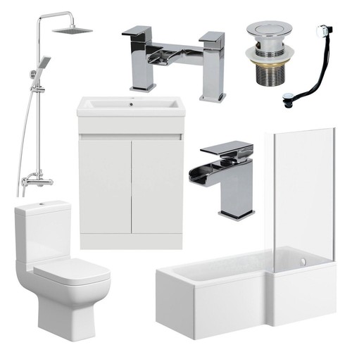 Modern bathroom complete suite - bathroom,