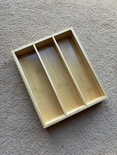 Bamboo Cutlery / Utensil Tray