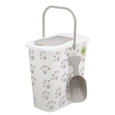 Pet Food Container with Scoop & Carry Handle, Dog & Cat Food Storage Easy Clean