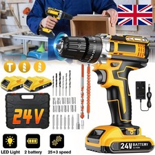 2 Battery 24V Cordless Drill