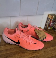 NIKE Mens Pink & Black Phantom GX 2 Pro FG Football Boots UK 11.5 NEW