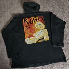 Original 90s 2000s KORN 'Issues' Vintage Hoodie Rare Doll Nu Metal Band M Y2K 