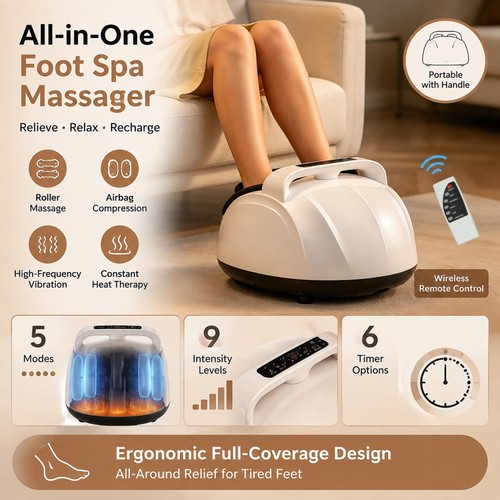 Foot massager with heat blood - foot,