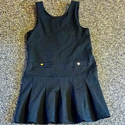 George girls navy pleated - navy,