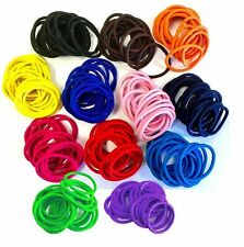 20 Thick 4 mm Endless Snag Free Hair Bands Elastics Bobbles Bands  Quality Plats