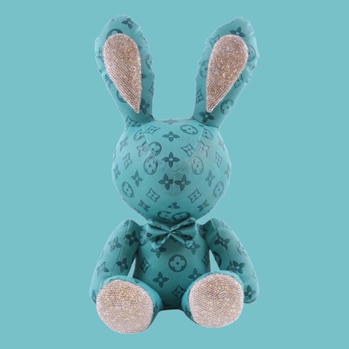 Big bear monogram teal - big,