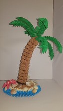 Handmade 3d origami palm tree
