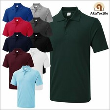 UNEEK UX1 Mens Polo Shirt Casual Poly Cotton Plain Work Wear Pullover Top XS-6XL