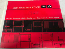 HMV 1964/65 TV,RADIO,RADIOGRAMS,TAPE RECORDER,RECORD PLAYER CATALOGUE VERY RARE