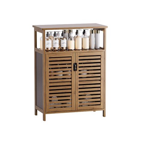 Freestanding bamboo storage - bamboo,
