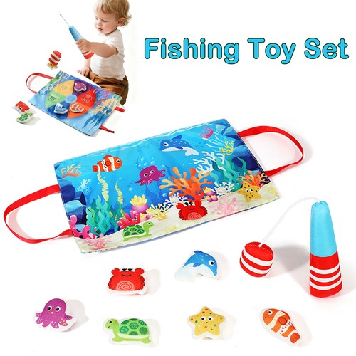 Fabric fishing game toddler - fabric,