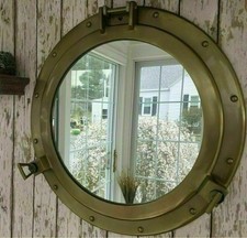 20" Porthole Mirror Antique