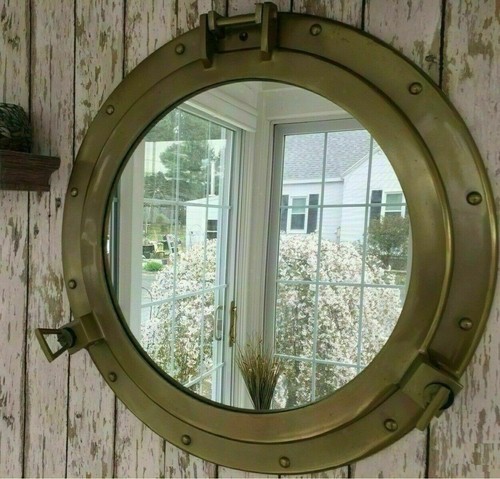 Porthole mirror antique - 20",