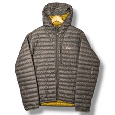 Rab Microlight Alpine Jacket Mens Medium Olive Down Fill Coat Pertex Quantum 