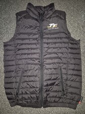 Isle of Man Mens  TT Black Body Warmer Size Small