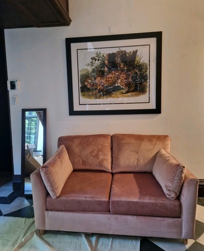 Velvet piece sofa bed in - velvet, 2