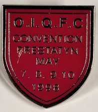 Queen Freddie Mercury Badge Pin Official International Convention Fanclub 1998