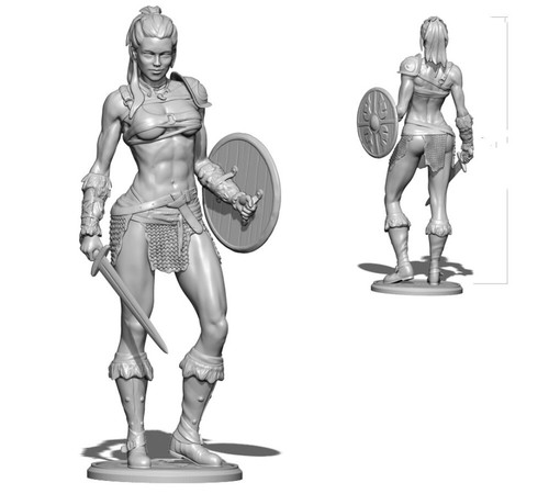 75mm resin figures model - 1/24,