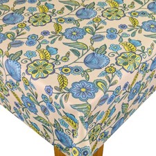 Camellia Cobalt  Cotton PVC