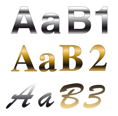 Numbers letters adhesive - numbers,