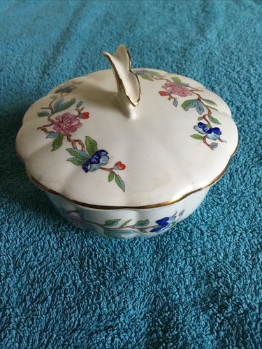 Aynsley bone china lidded jar - china,