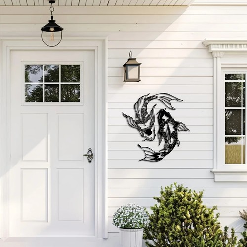 Set metal koi fish - set,