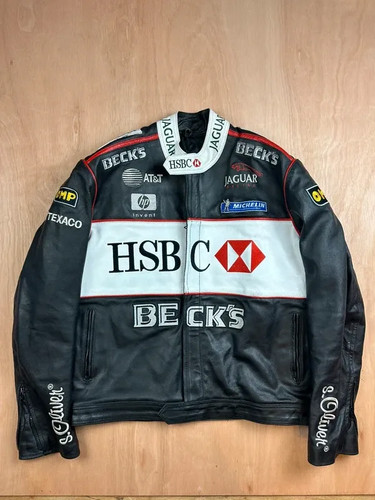 Vintage leather racing jacket - vintage,