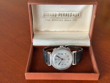 Extremely Rare Unmolested 1950s Girard Perregaux chronograph Original box/Buckle