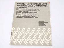 Mamiya RB67 120/220 Roll Film Power Drive Instructions