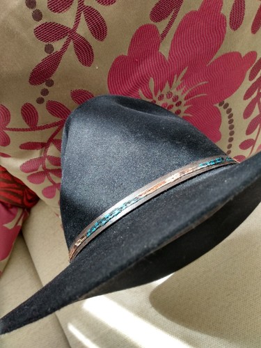 Black akubra leisure time hat - time,