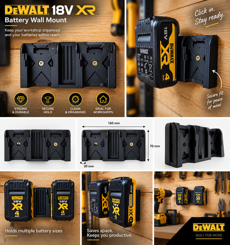 Dewalt 18v battery wall - dewalt,