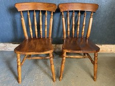 Pair of Pine Dining Chairs