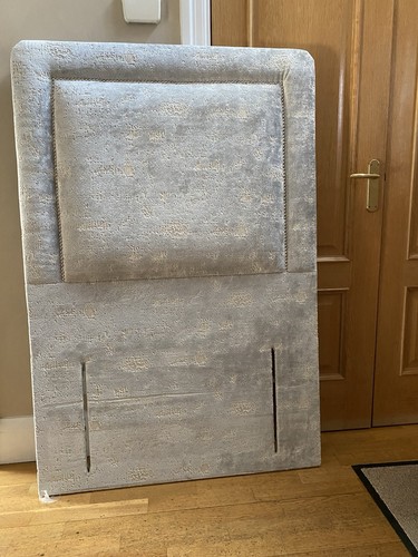 Single headboard velvet with - single,